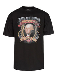 Men's "The Original Moonshiner" Washington T-Shirt - Black