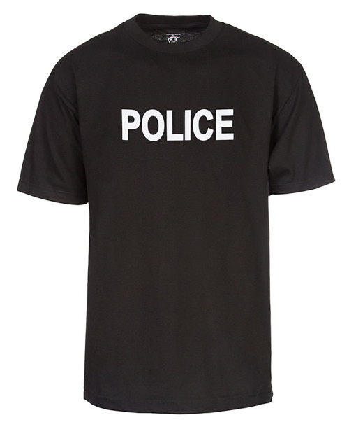 Police Law Enforcement Black T-Shirt