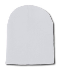 Solid Winter Plain Short Benies - White