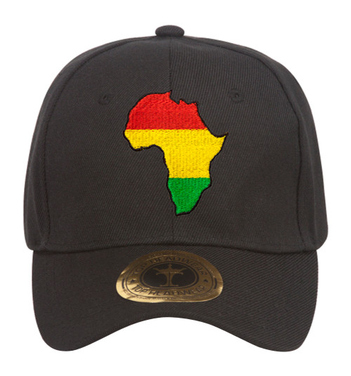 Pan Africa Ethiopia Black Adjustable Baseball Cap