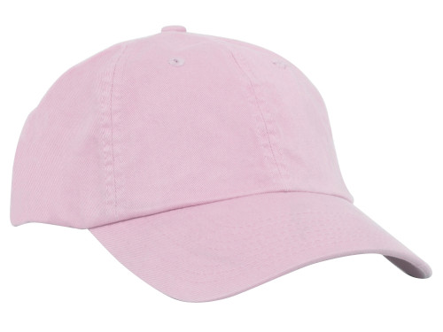 Low Profile Dyed Cotton Twill Cap - Lt Pink