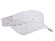 Glitter Visor-White