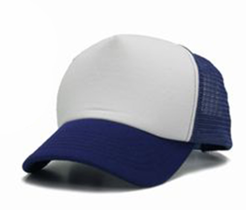 Vintage 2 Tone Foam Trucker Hat Cap , White Royal