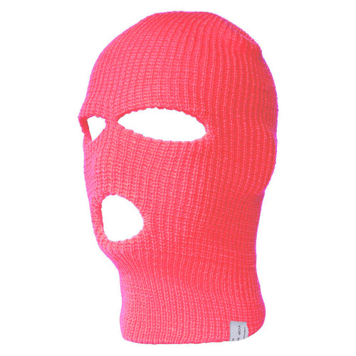 Top Headwear Three Hole Neon Colored Ski Mask -H. Pink
