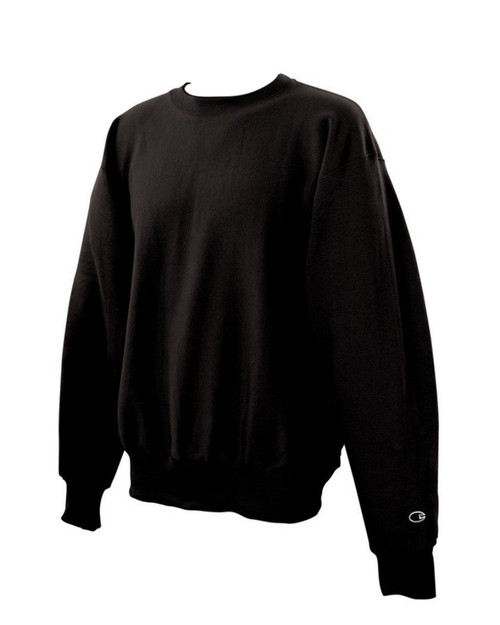 Champion Adult Reverse Weave Crew Sweatshirt, Black