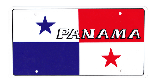 National Plastic License Plate Cover Holder, Panama