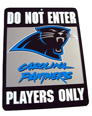 Do Not Enter Players Only Carloina Panthers Sign