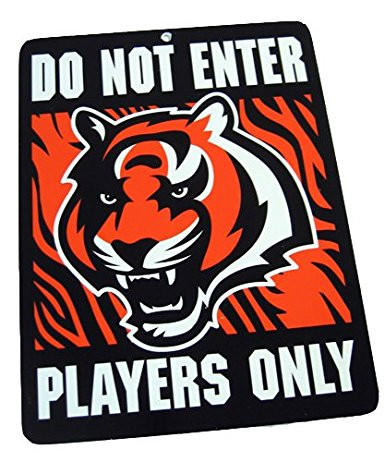 Do Not Enter Players Only Cincinnati Bengals Sign