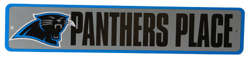Carolina Panthers Place NFL Street Sign, Gray Blue