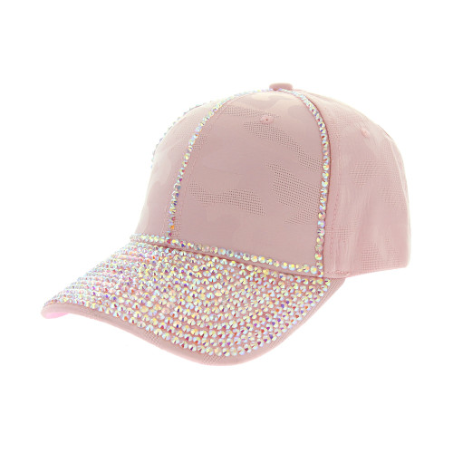 Top Headwear Glitter Stud Baseball Cap