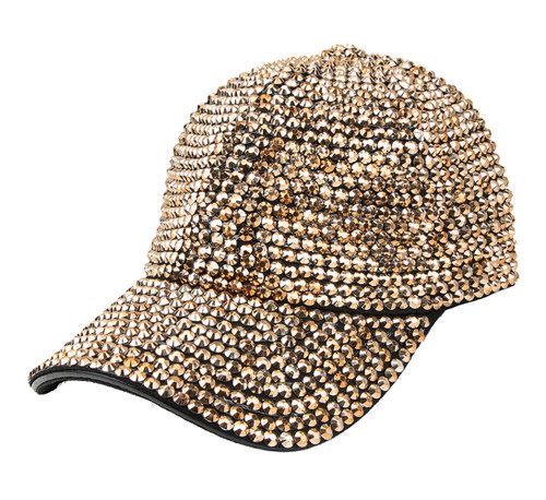 Top Headwear Women's Full Sparkle Rhinestone Gem Bling Baseball Cap