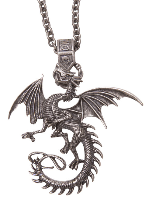Medieval Dragon Pendant Necklace