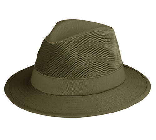 Top Headwear Cotton Twill Mesh Crown Sun Hat