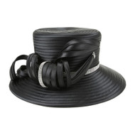 ChicHeadwear Loop Bow w/ Stone Trim Braid Hat