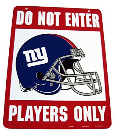 Do Not Enter Players Only New York Giants Sign