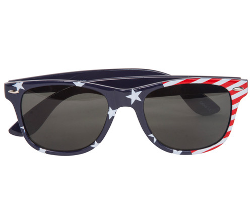 Gravity Shades USA Stars and Stripes Horned Rim Sunglasses