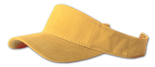 Plain / Blank Single Sports Sun Visor, Yellow