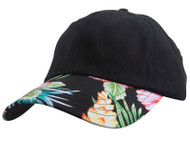 Top Headwear Adjustable Floral Print Cap