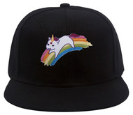 Gravity Trading Cute Rainbow Unicorn Patch Snapback Cap