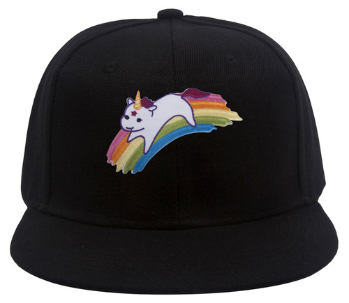 Gravity Trading Cute Rainbow Unicorn Patch Snapback Cap