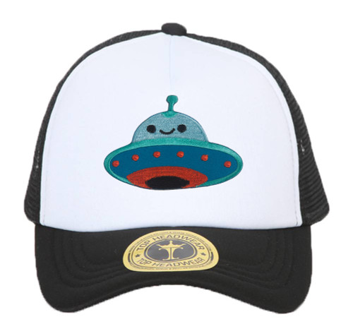 Gravity Trading UFO Smile Face Patch Trucker Hat