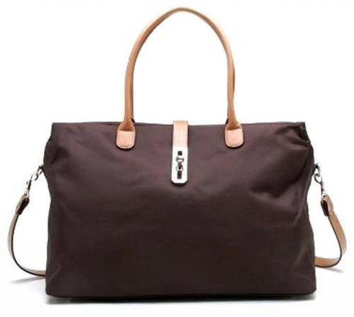 Oversized Tosca Tote Handbag - Brown