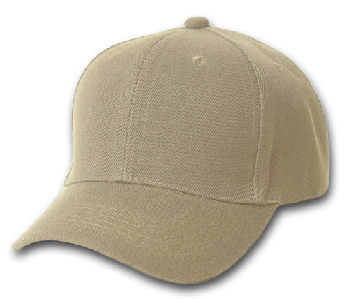 Top Headwear Baseball Cap Hat- Khaki