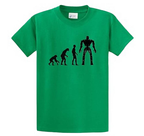 The Evolution of Terminator T-Shirt Green