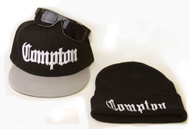 Compton Bundle Pack (Includes snapback hat, black beanie, and black sunglass)