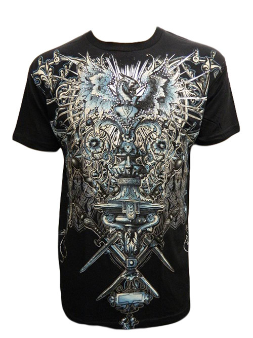 Konflic Men's Graphic Design Stunning Dragon Bird Grail MMA T Shirt