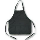 Poly Cot Apron with 3 pockets- Black