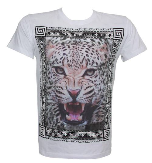 Konflic Fierce Leopard Framed Muscle T-Shirt
