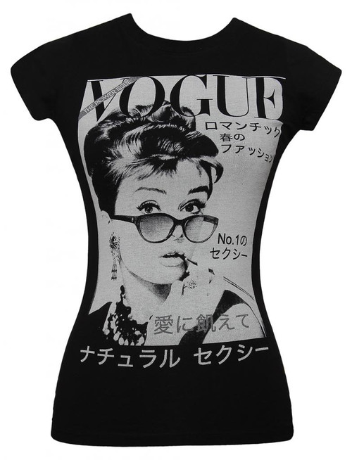 Audrey Hepburn Vogue Japan Junior Womens T-Shirt