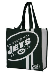 NFL Team Logo Reusable  New York Jets Grocery Tote Shopping Bag