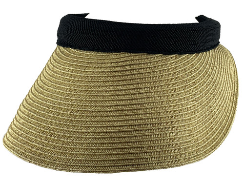 Top Headwear Braided Toyo Clip-on Visor