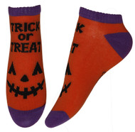 Trick Or Treat Happy Pumpkin Ankle Socks