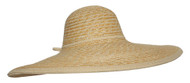 Large Straw Stripe Floppy Sun Hat