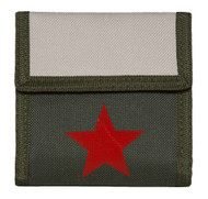 Red Star Army Wallet - Olive