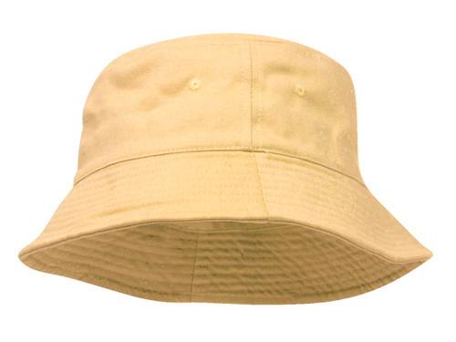 Pigment Dyed Bucket Hat-Yellow