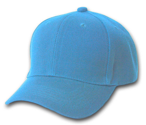 Plain Fitted Hat -Sky Blue