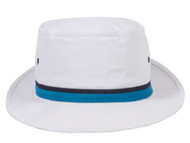Top Headwear Packable Pork Pie Ribbon Bucket Hat