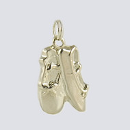 Ballet Slipper Charm - Gold Dance Jewelry Collection