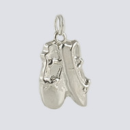 Ballet Slipper Charm - Dance Jewelry Silver