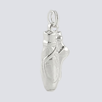 Pointe Shoe Charm - Dance Jewelry Silver