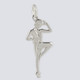 Tap Dancer Charm - Nutcracker Dance Jewelry Silver