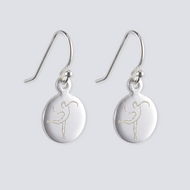 Contemporary Attitude Earrings - Silver Dance Jewelry Collection