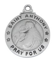 (D600AN) PEWTER ST ANTHONY MEDAL
