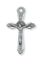 (D8061C) PEWTER CRUCIFIX CARDED