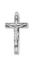 (D9039C) PEWT CRUCIFIX 18" CHAIN CARDED