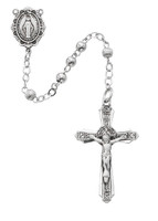 (R547LF) 4MM ALL STERLING ROSARY